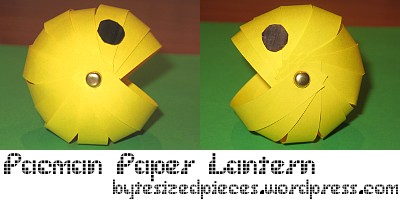 pacman paper lantern